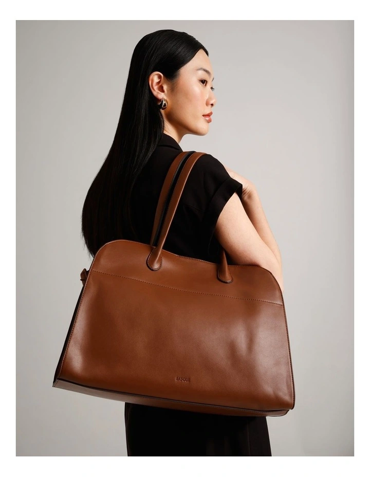 Victoria XL Tote Bag in Brown image 2
