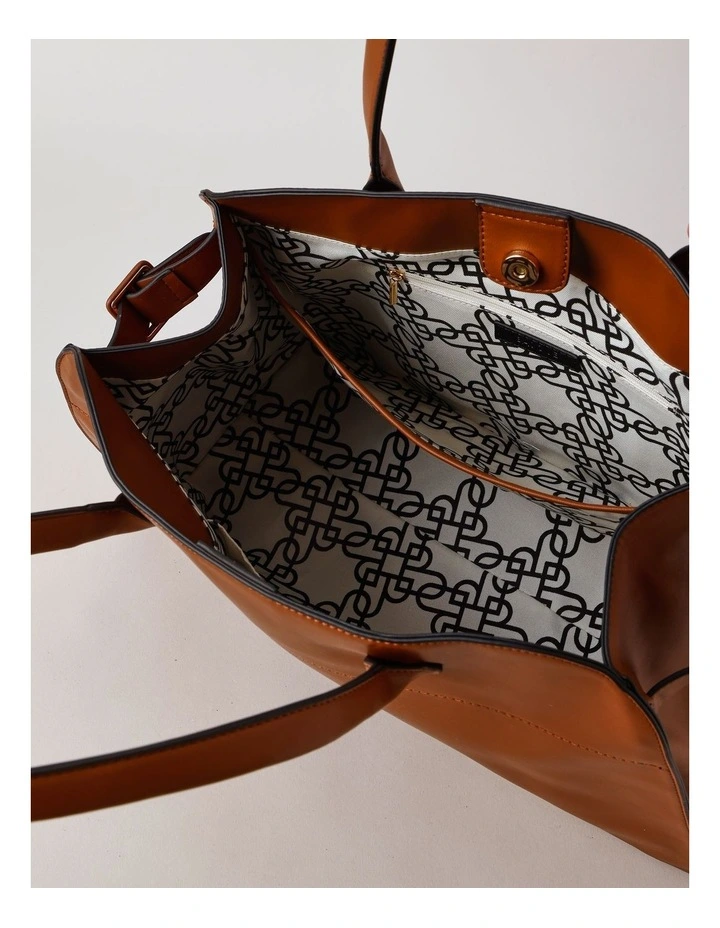 Victoria XL Tote Bag in Brown image 6