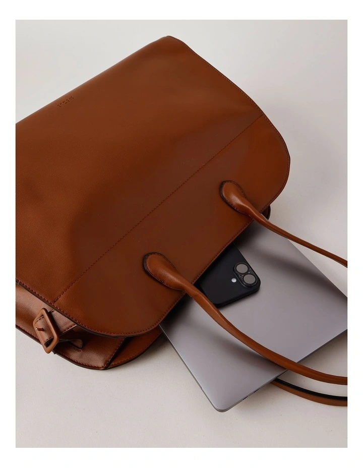 Victoria XL Tote Bag in Brown image 7