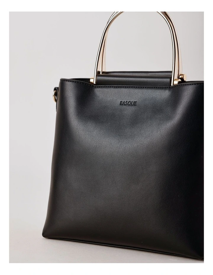 Carolina Satchel Bag in Black image 2