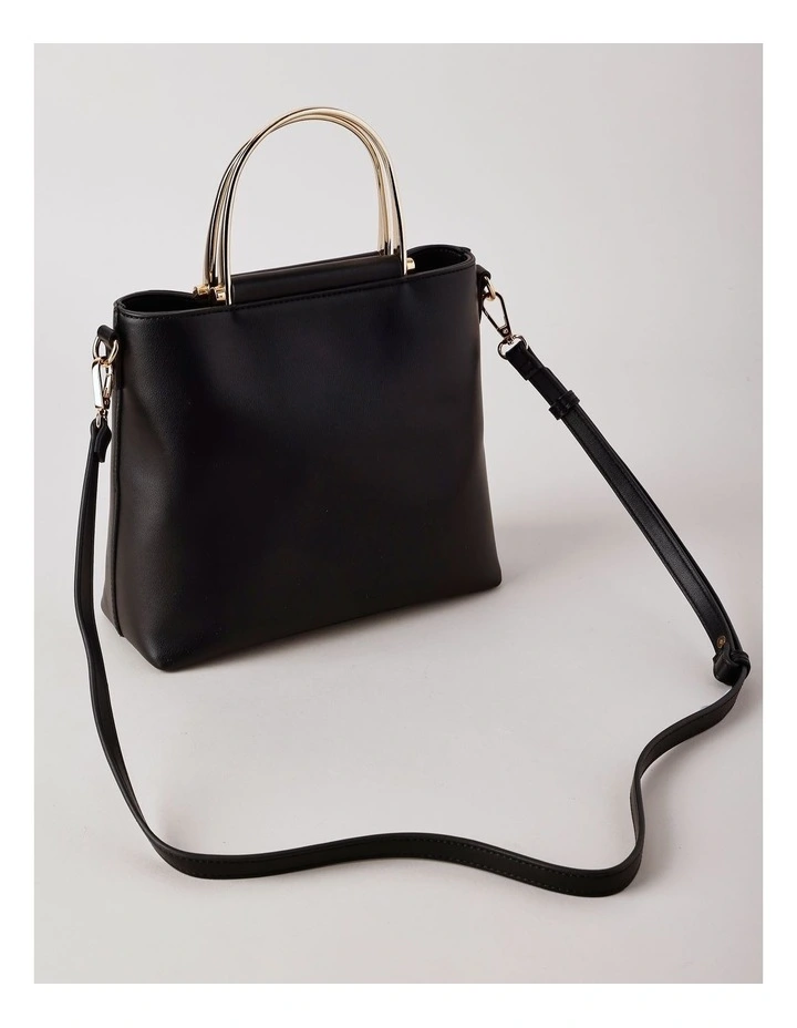 Carolina Satchel Bag in Black image 3