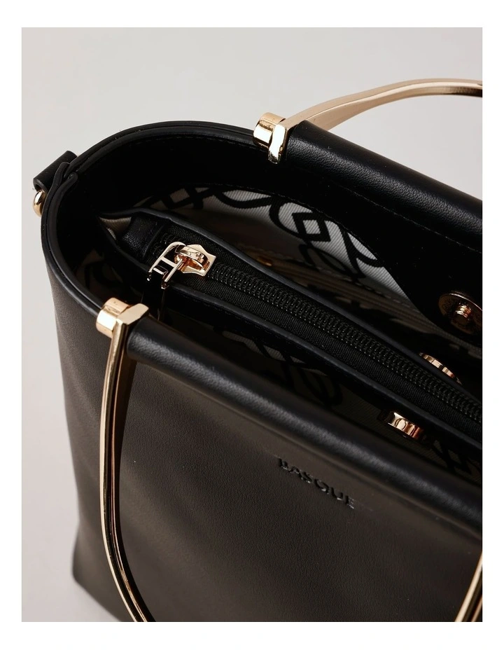 Carolina Satchel Bag in Black image 4