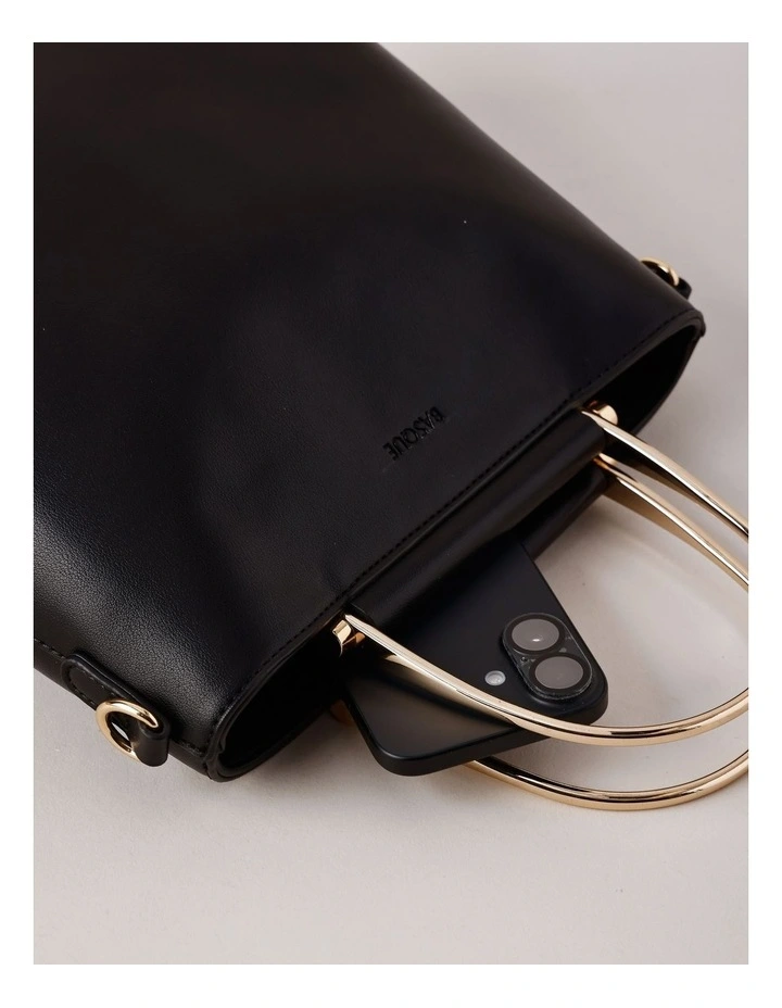 Carolina Satchel Bag in Black image 5