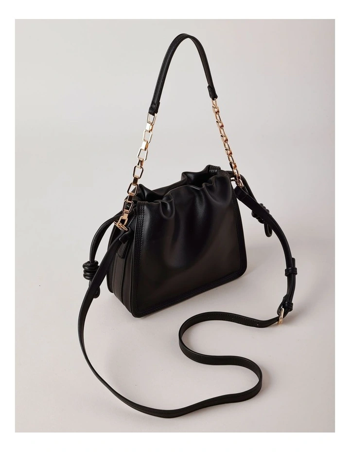 Savannah Shoulder Bag in Black image 3