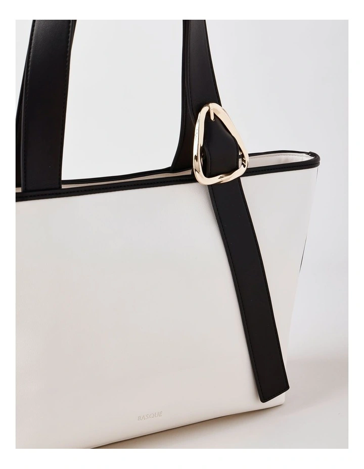 Lexie Tote Bag in White image 3