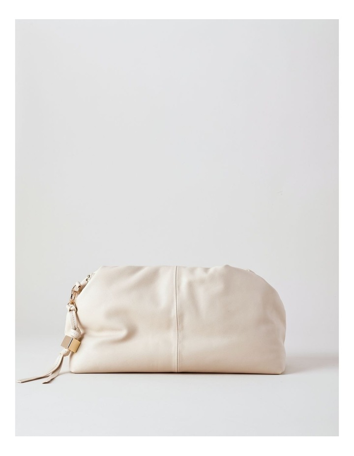 Basque Andrea Leather Clutch Bag in Vanilla | MYER
