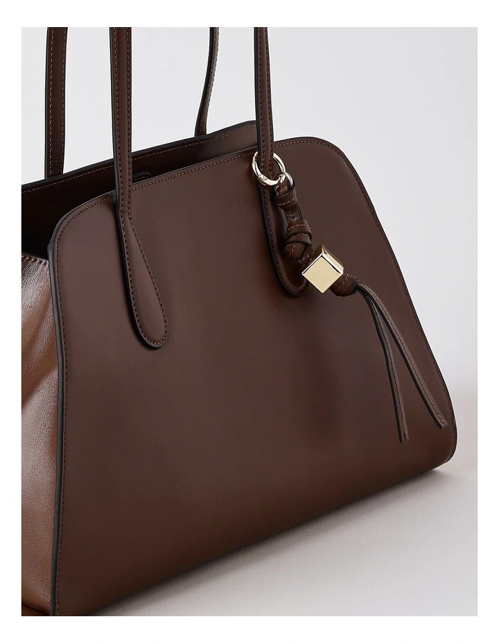 Melrose Tote Bag in Chocolate image 3