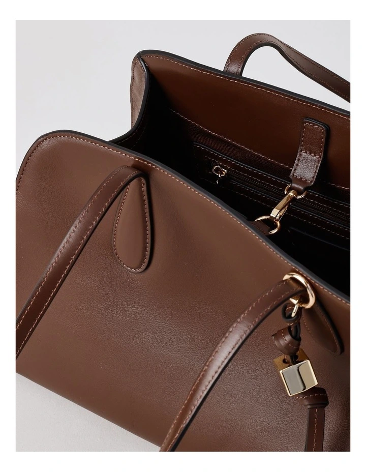 Melrose Tote Bag in Chocolate image 6