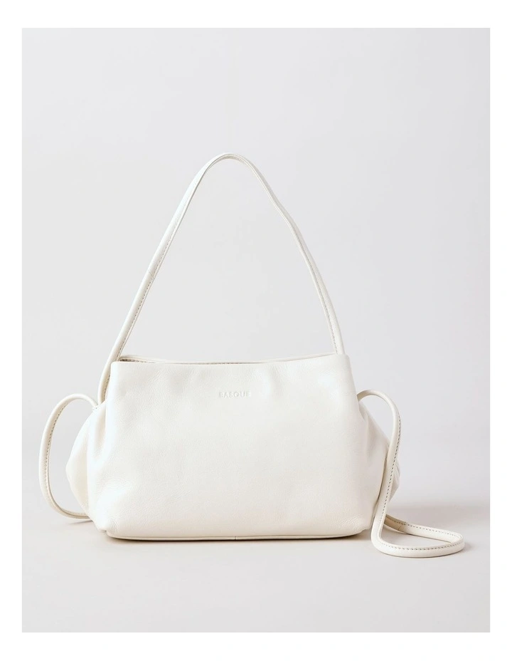 Aria Leather Crossbody Bag in Vanilla image 1