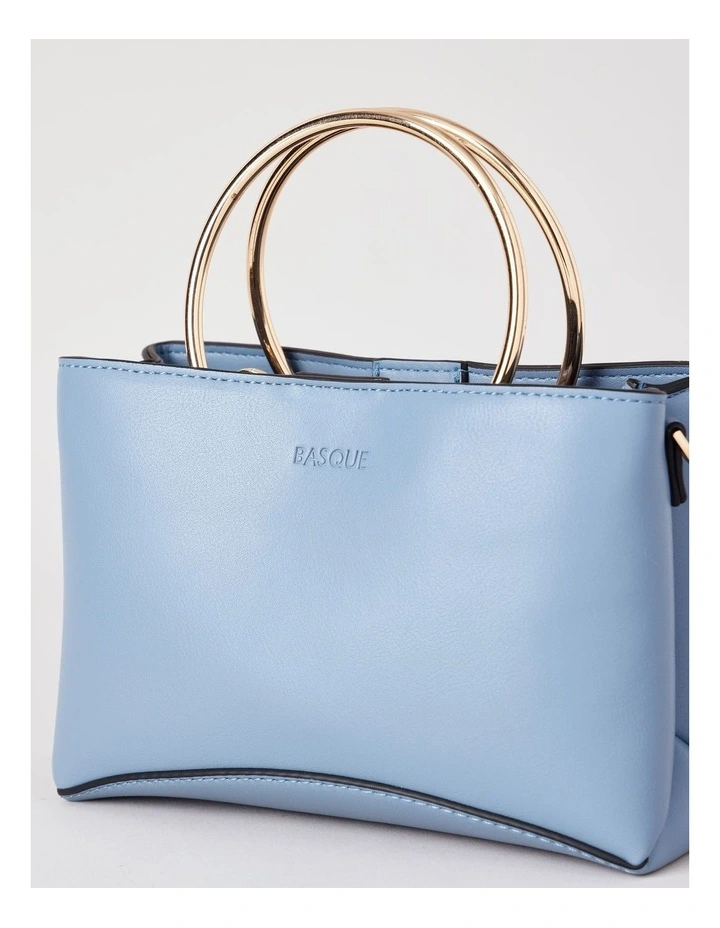 Carolina Mini Tote Bag in Blue image 3