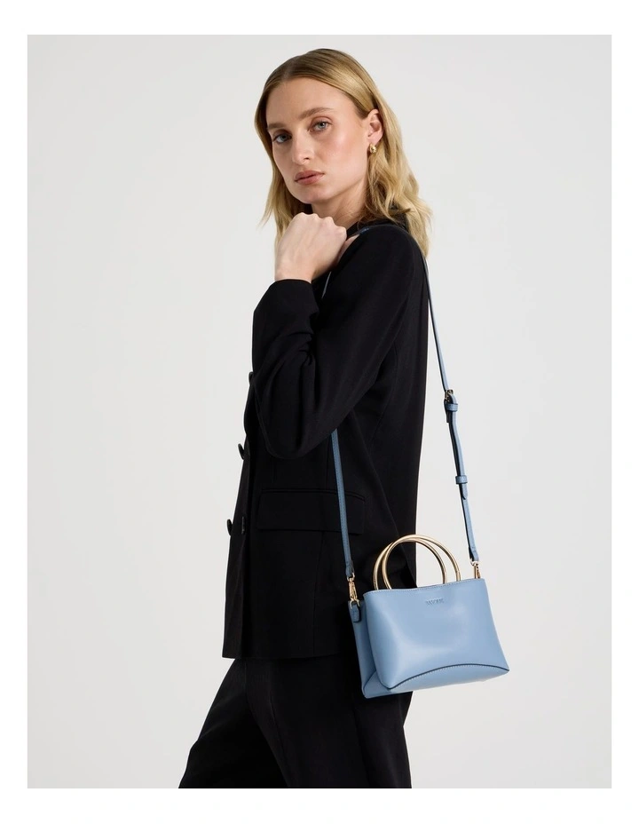 Carolina Mini Tote Bag in Blue image 4