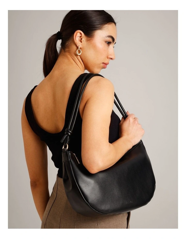Annette Shoulder Bag in Black image 2