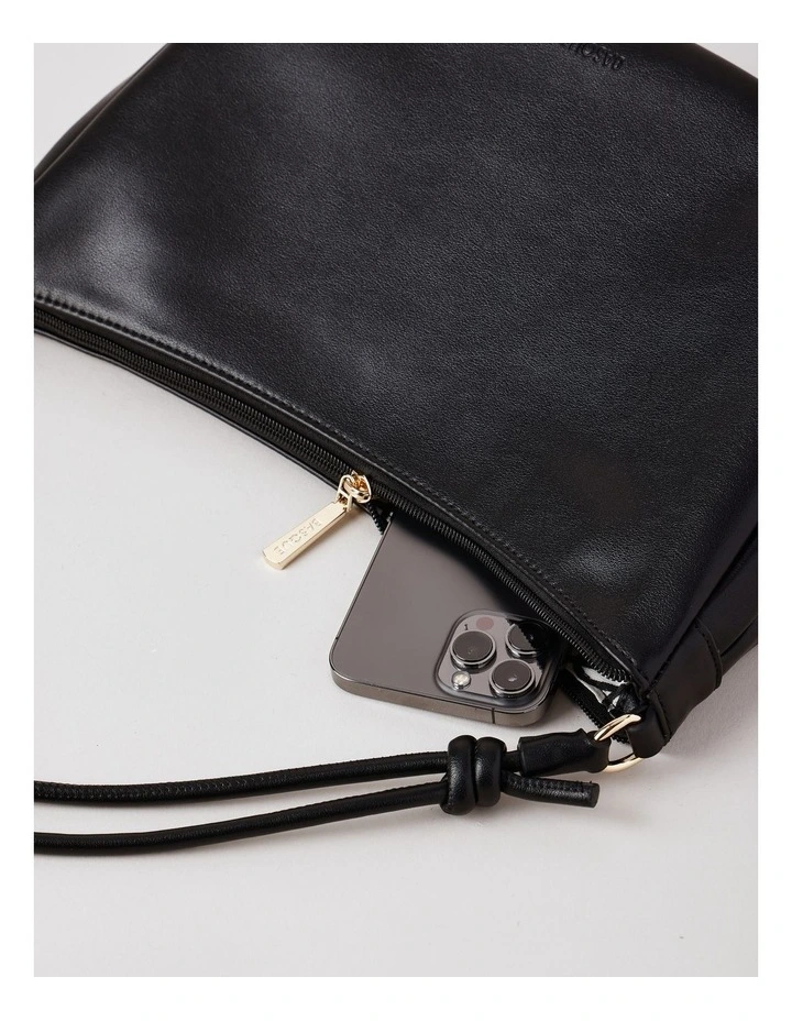 Annette Shoulder Bag in Black image 7