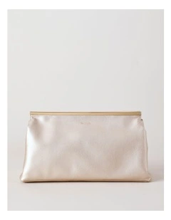 Carrie Clutch Bag in Frosted Almond