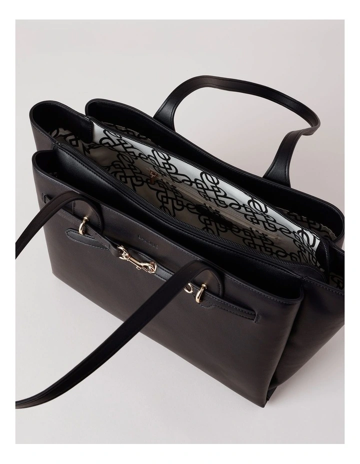 Savannah Tote Bag in Black image 6
