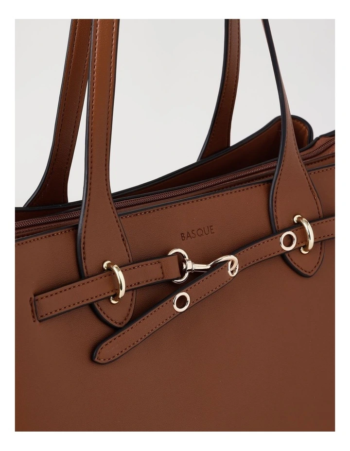 Savannah Tote Bag in Brown image 3