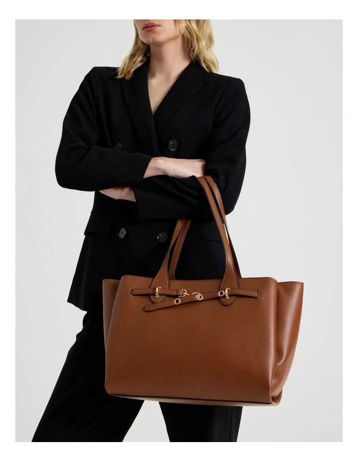 Savannah Tote Bag in Brown image 4