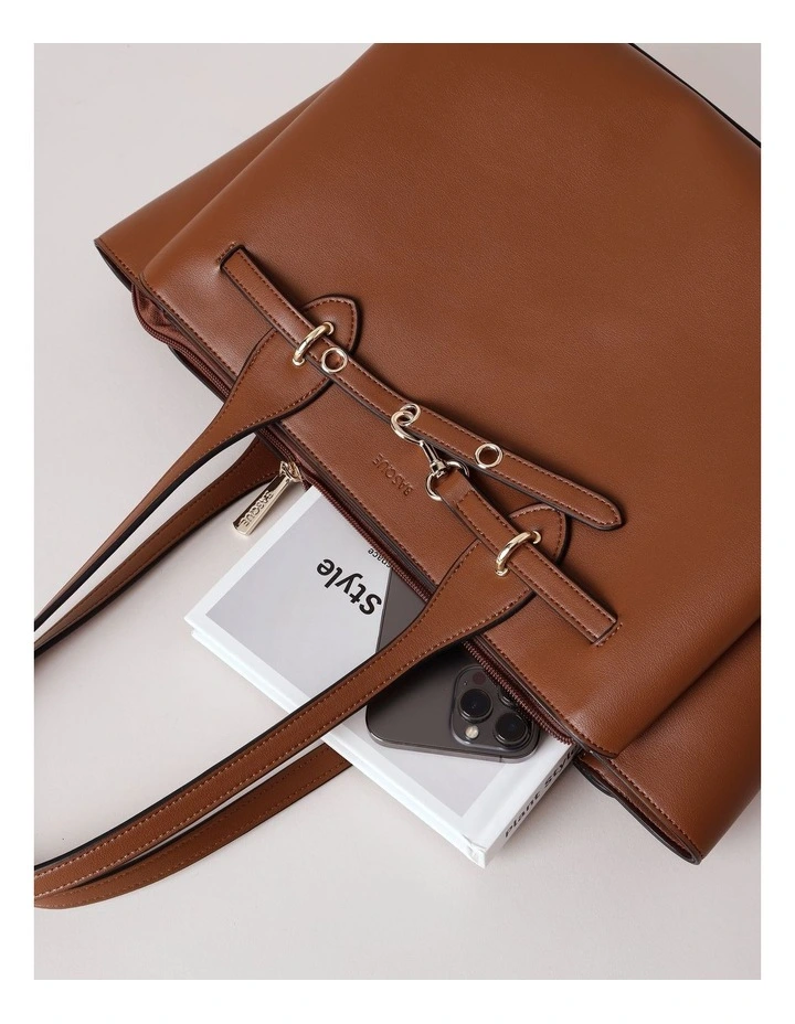 Savannah Tote Bag in Brown image 7