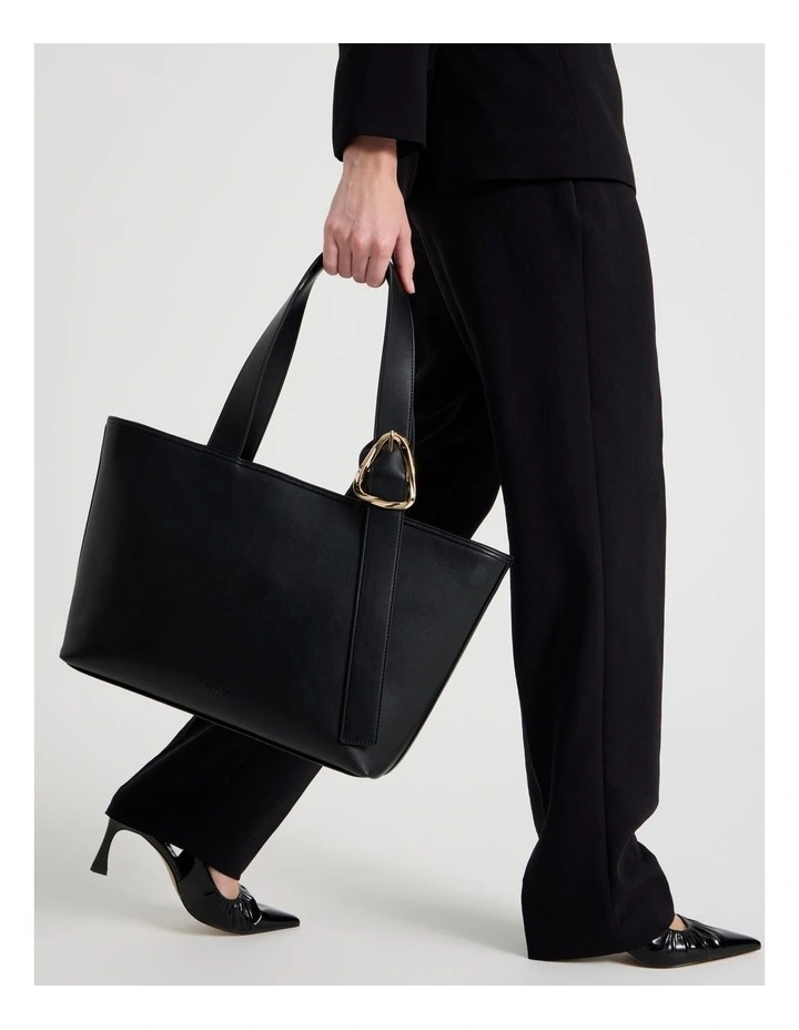 Lexie Tote Bag in Black image 2