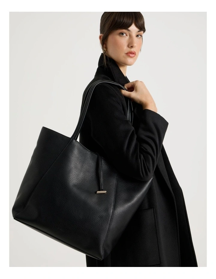 Tara Tote Bag in Black image 2