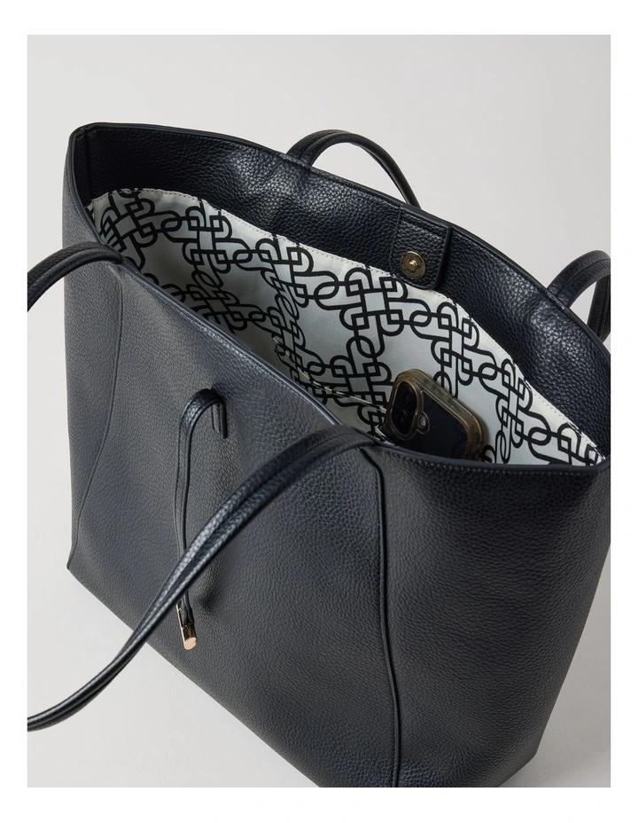Tara Tote Bag in Black image 7
