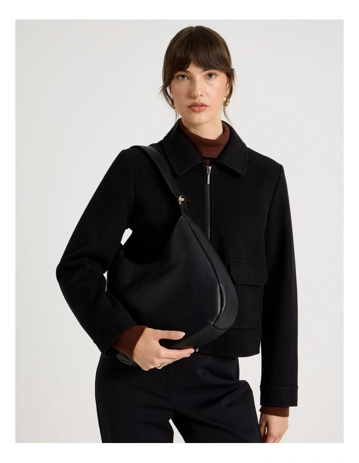 Tara Shoulder Bag in Black image 2