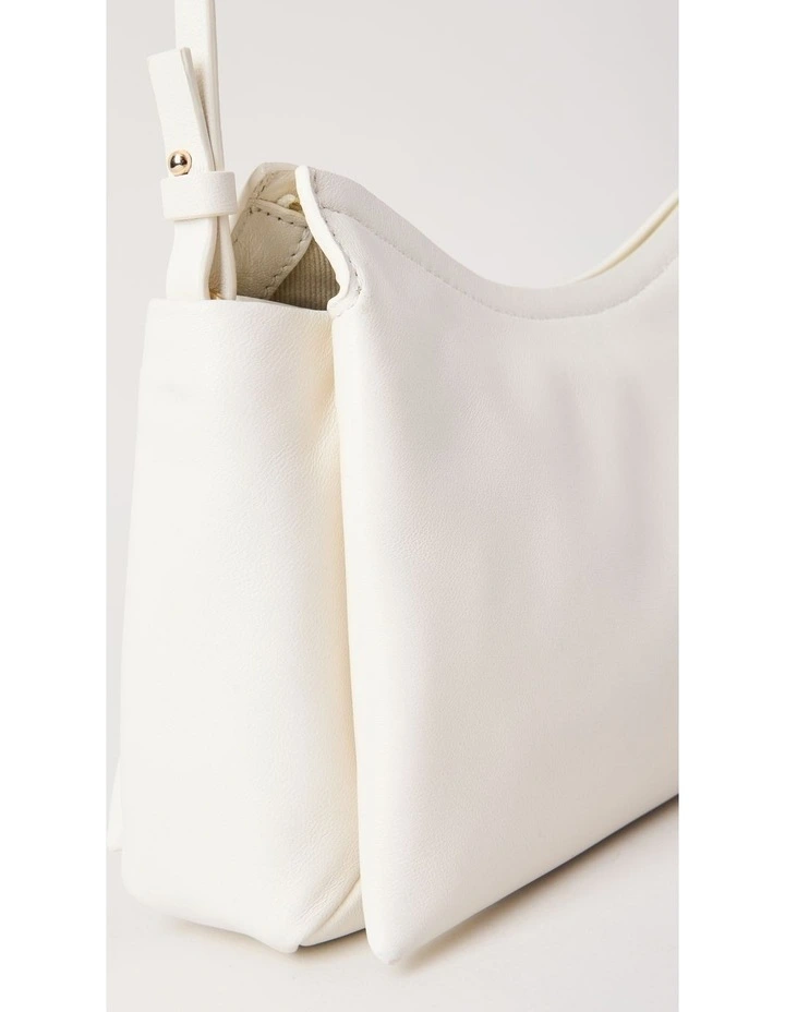 Gracie Leather Crossbody Bag in Chalk image 2