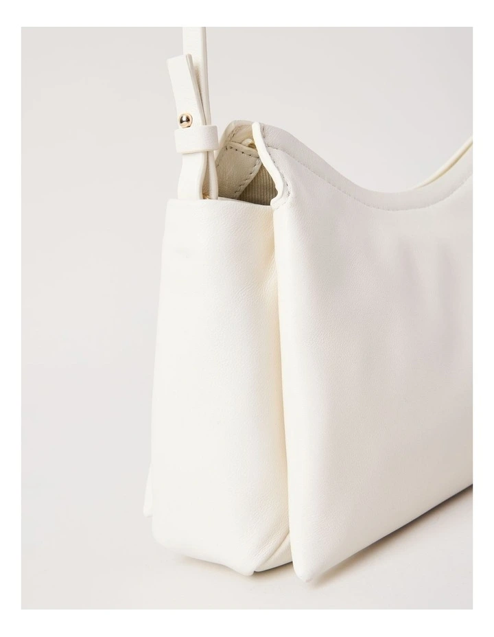 Gracie Leather Crossbody Bag in Chalk image 3