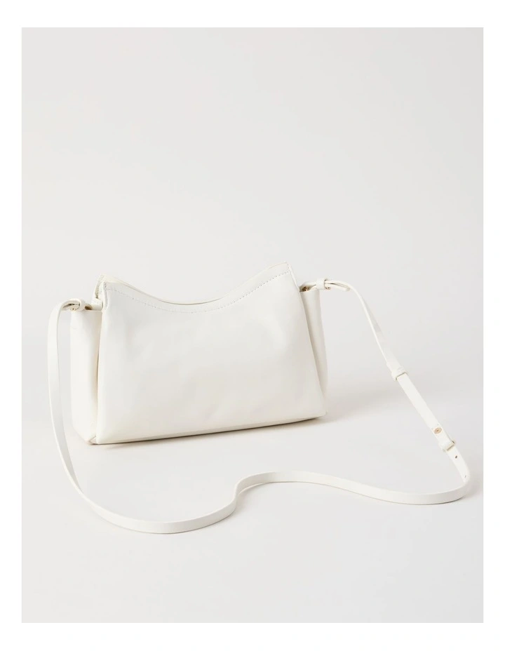 Gracie Leather Crossbody Bag in Chalk image 5