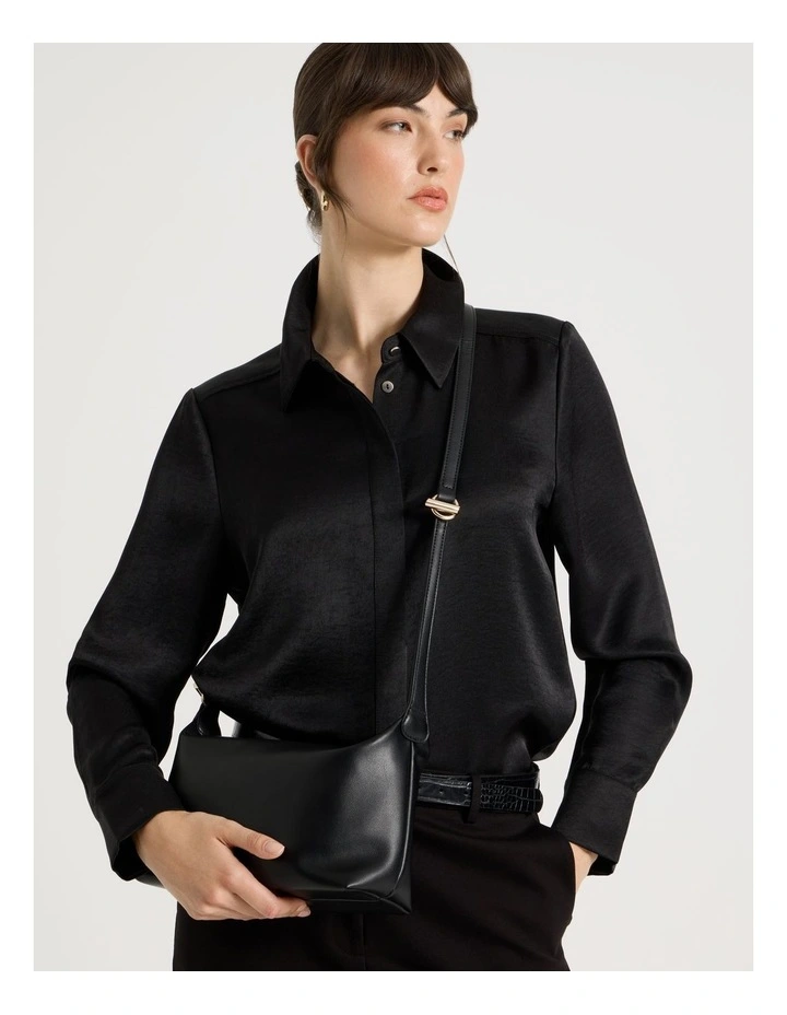 Tara Crossbody Bag in Black image 2