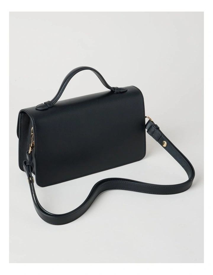 Fiona Leather Satchel Bag in Leopard image 5