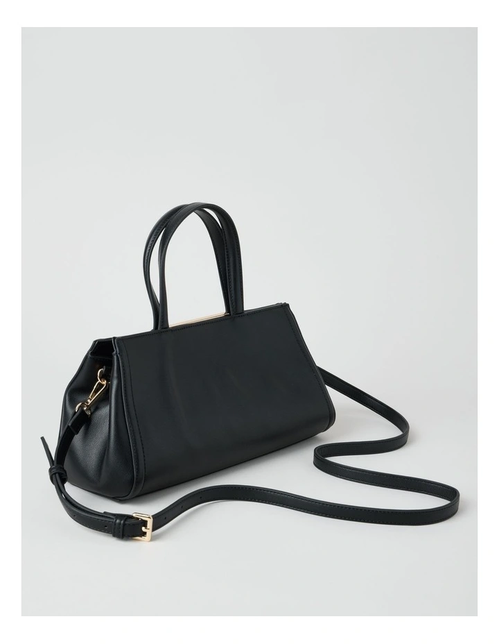 Audrey Satchel Bag in Black image 3