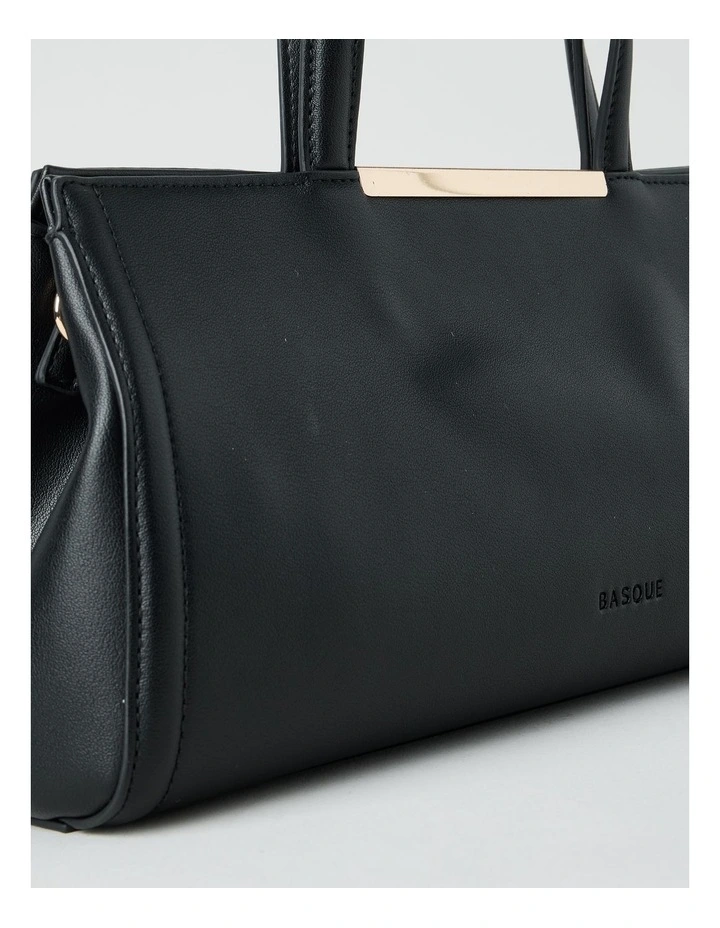 Audrey Satchel Bag in Black image 4