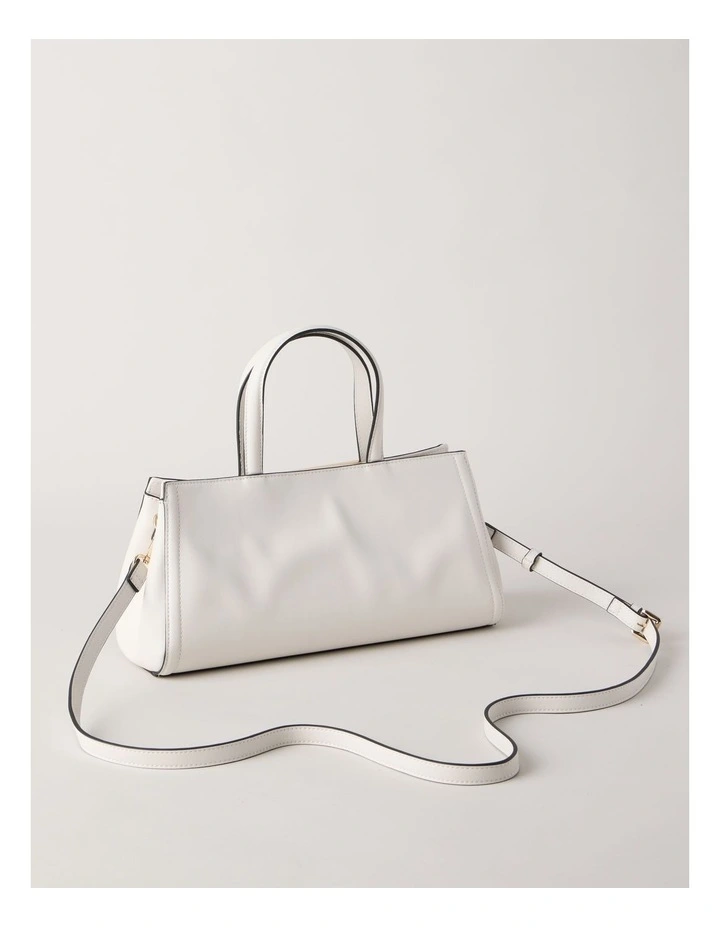 Audrey Satchel Bag in Vanilla image 3