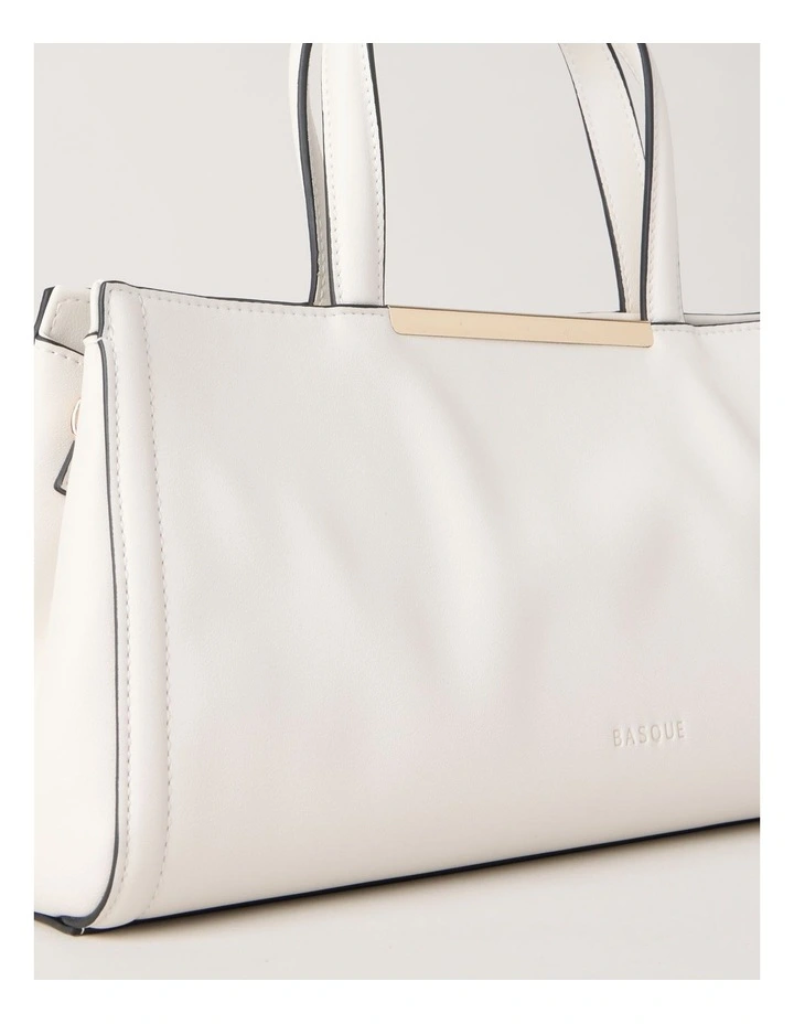 Audrey Satchel Bag in Vanilla image 4