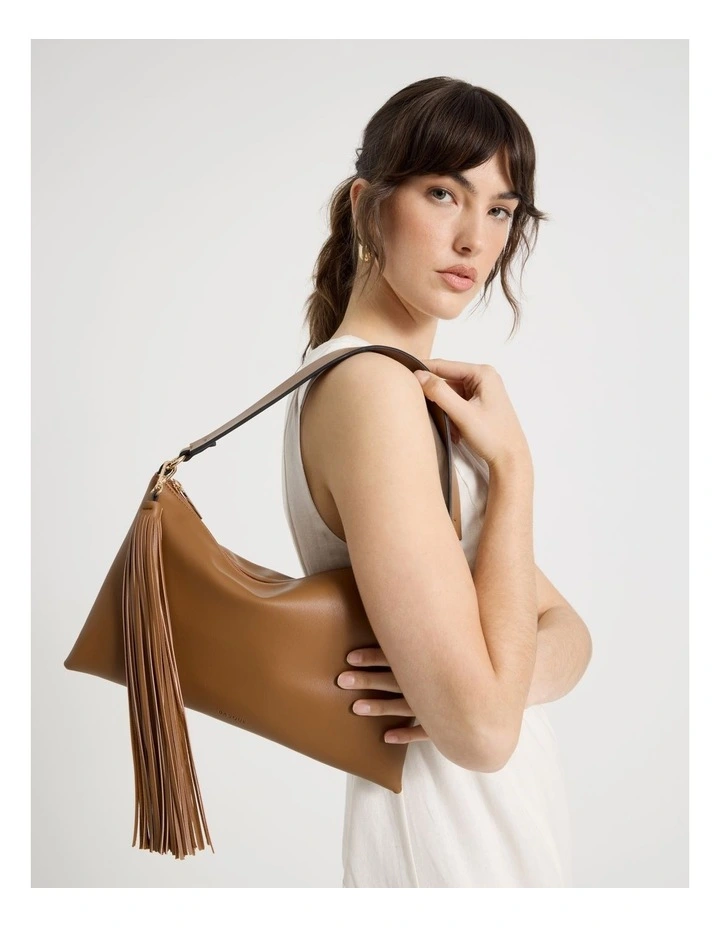 Chloe Shoulder Bag in Tan image 2