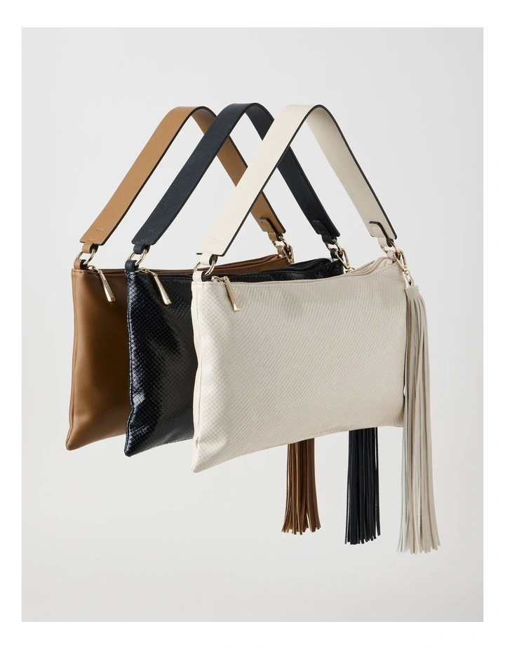 Chloe Shoulder Bag in Cream image 6