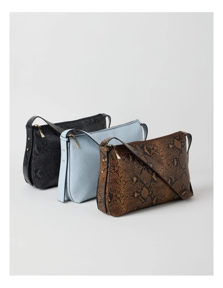 Sofia Shoulder Bag in Brown image 7