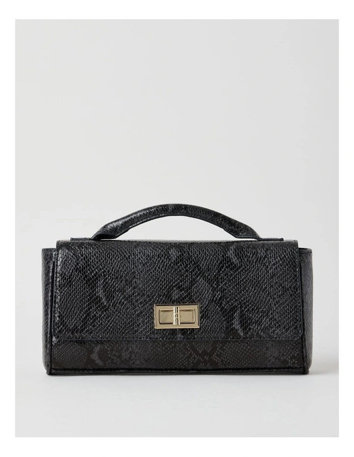 Ava Satchel Bag in Black image 1