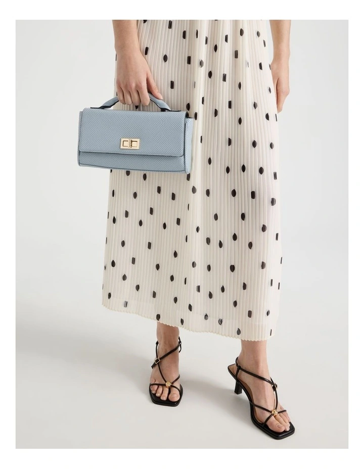 Ava Satchel Bag in Blue image 2
