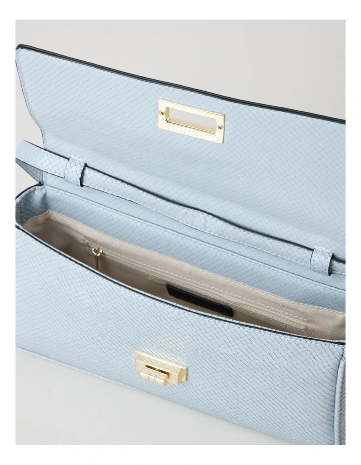 Ava Satchel Bag in Blue image 5