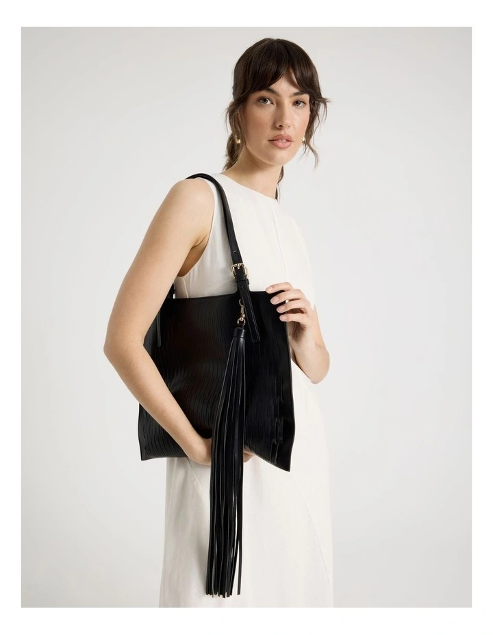 Claire Tote Bag in Black image 2