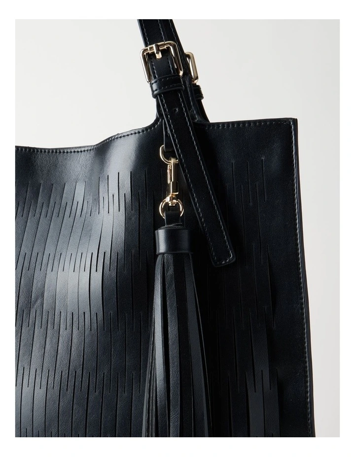 Claire Tote Bag in Black image 6