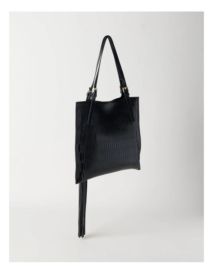 Claire Tote Bag in Black image 7