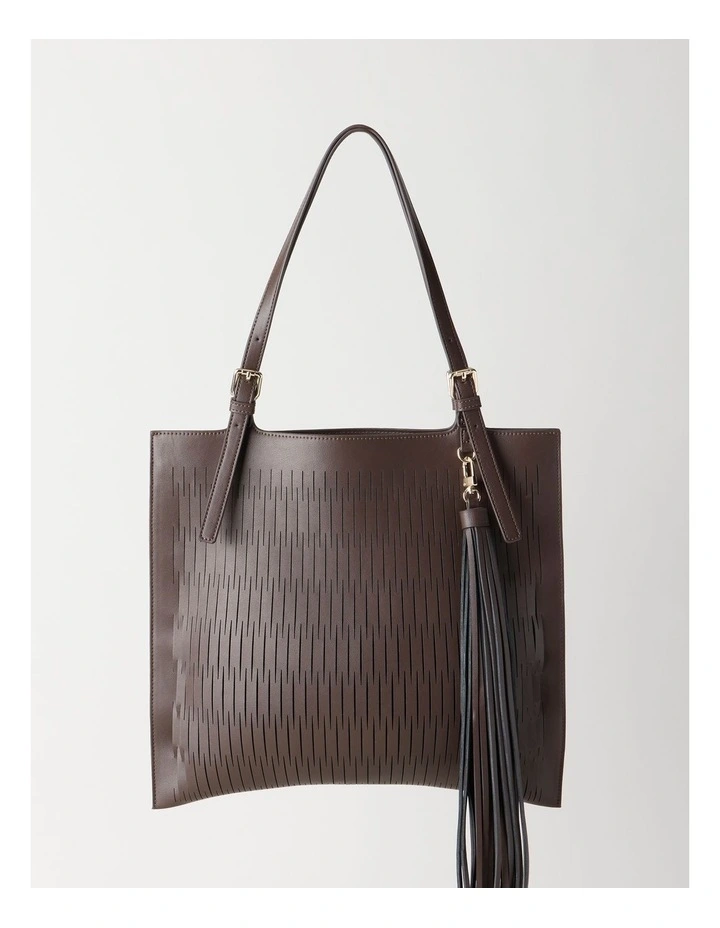 Claire Tote Bag in Chocolate image 1