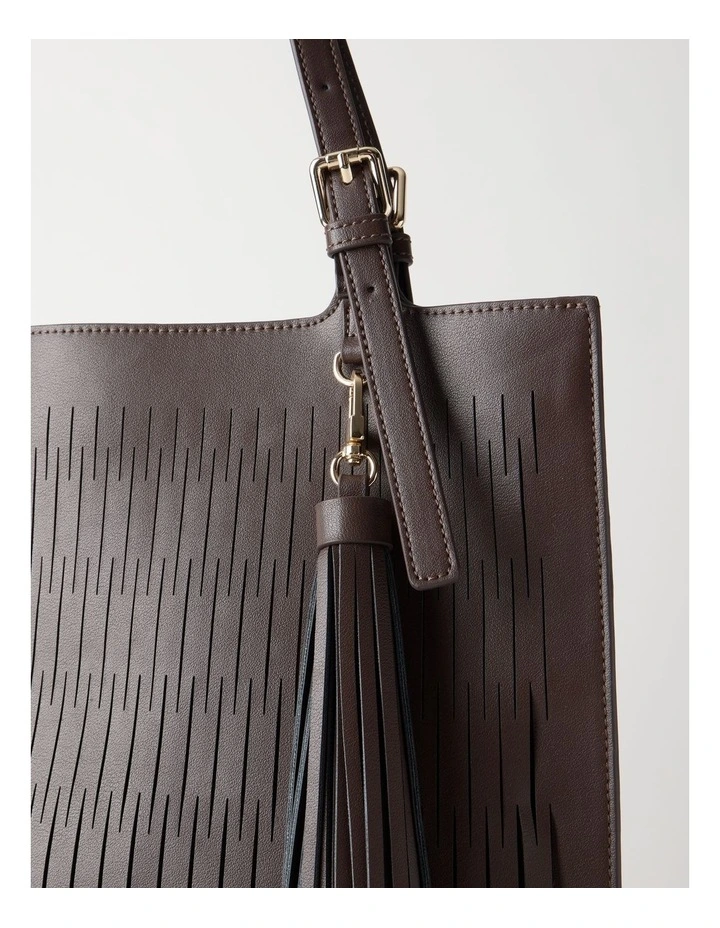 Claire Tote Bag in Chocolate image 5