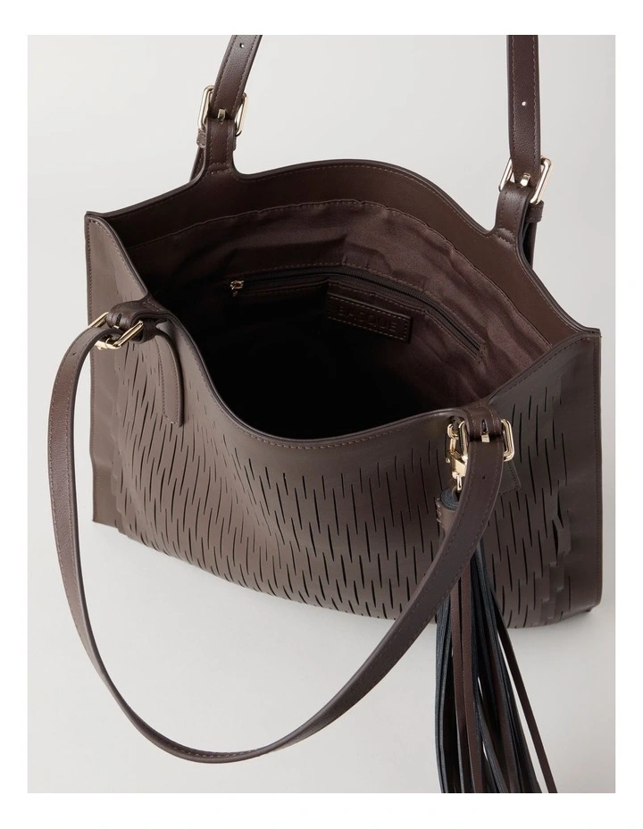 Claire Tote Bag in Chocolate image 7