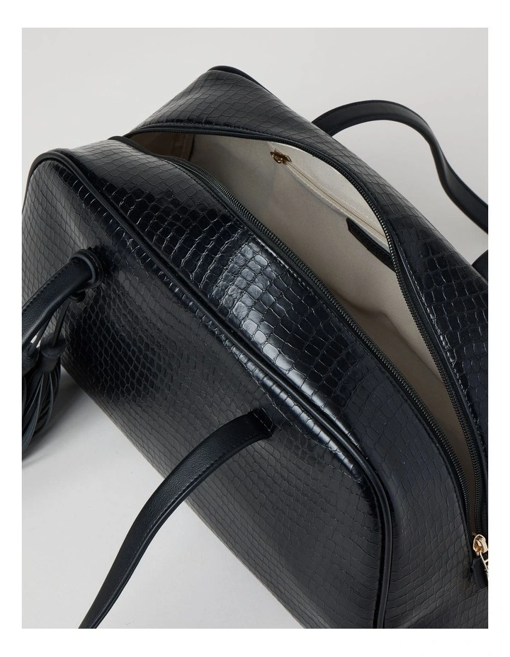 Nicole Tote Bag in Black image 4