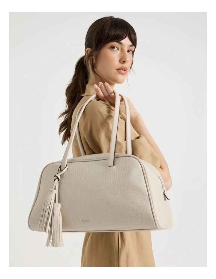 Nicole Tote Bag in Ivory image 2
