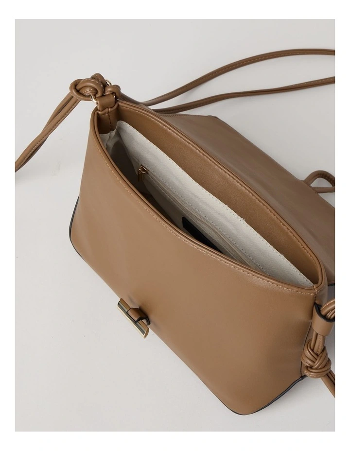Bec Crossbody Bag in Tan image 4